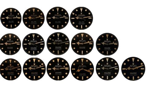 rolex submariner dial variations.